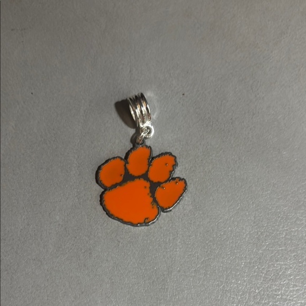 Clemson paw charm